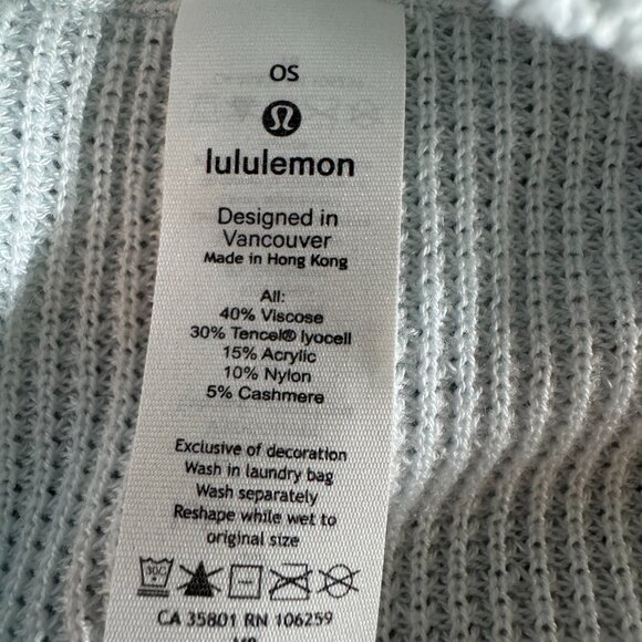 Lululemon Foward Flow poncho Almost Blue. super soft cashmere blend - Picture 6 of 7